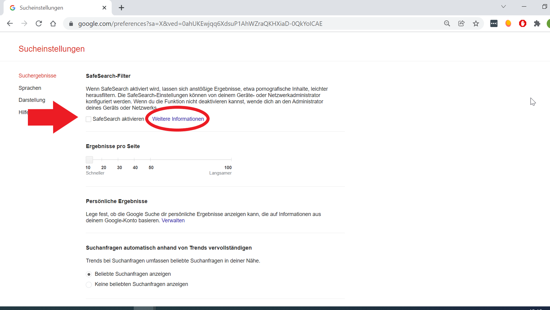 Google: SafeSearch deaktivieren - so funktioniert's - CHIP